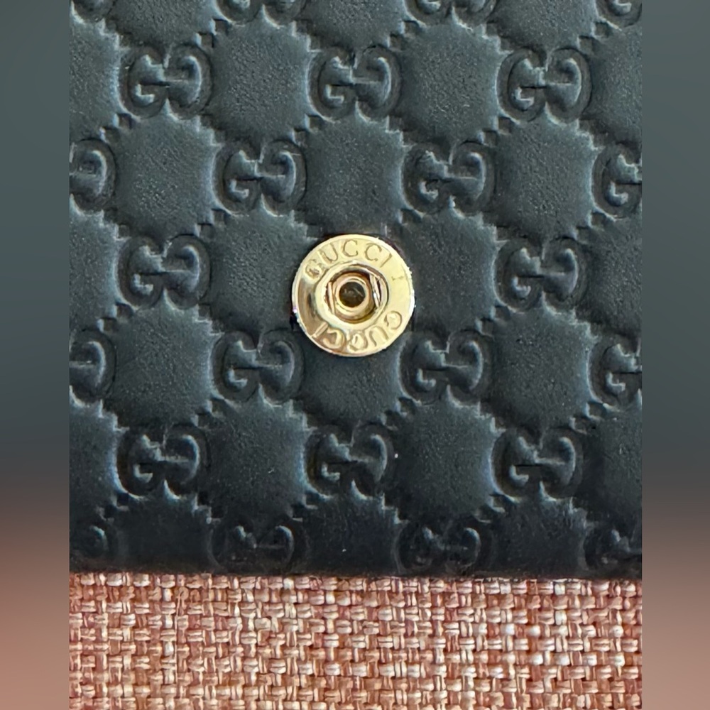 Gucci Microguccissima Embossed Black Continental Leather Wallet — FULL INCLUSION - Picture 5 of 9